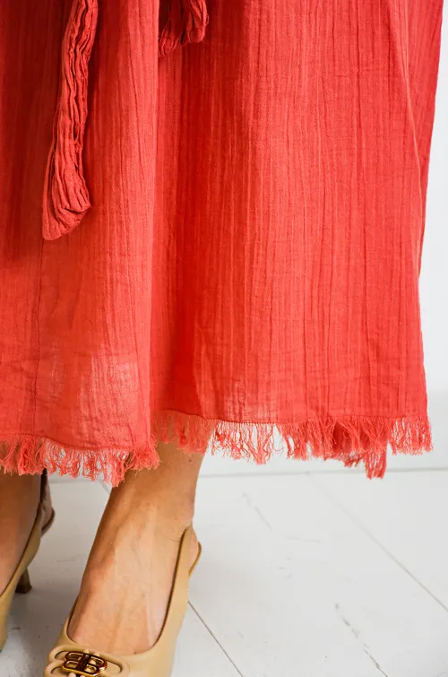 goa sea 75 FRANGE BRIQUE ROBES FEMME