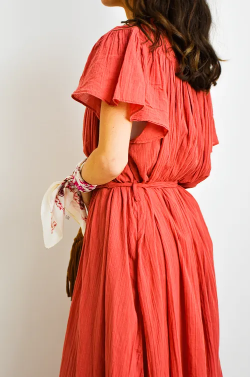 goa sea 75 FRANGE BRIQUE ROBES FEMME