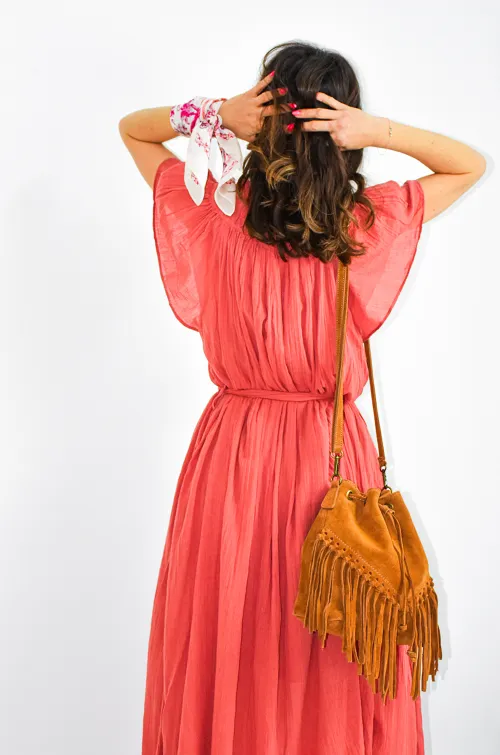goa sea 75 FRANGE BRIQUE ROBES FEMME