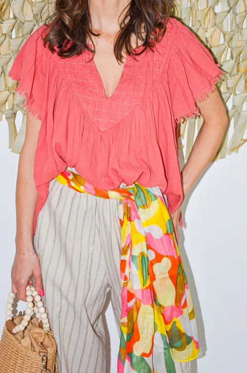 Chemisier Ample Terracotta JOELLE