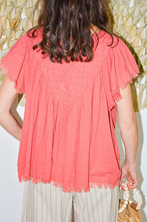 Chemisier Ample Terracotta JOELLE