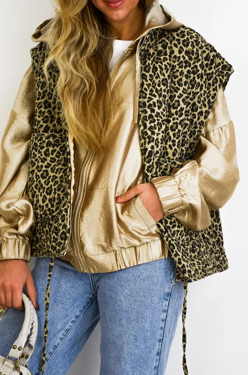 les 3 filles  LEOPAR GILET FEMME