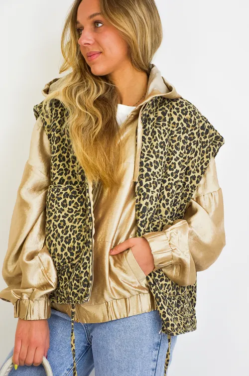 les 3 filles  LEOPAR GILET FEMME