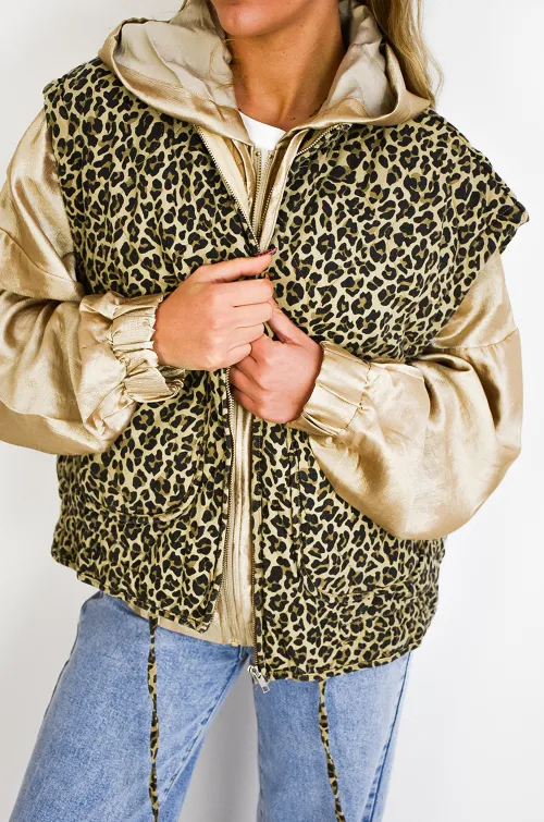 les 3 filles  LEOPAR GILET FEMME