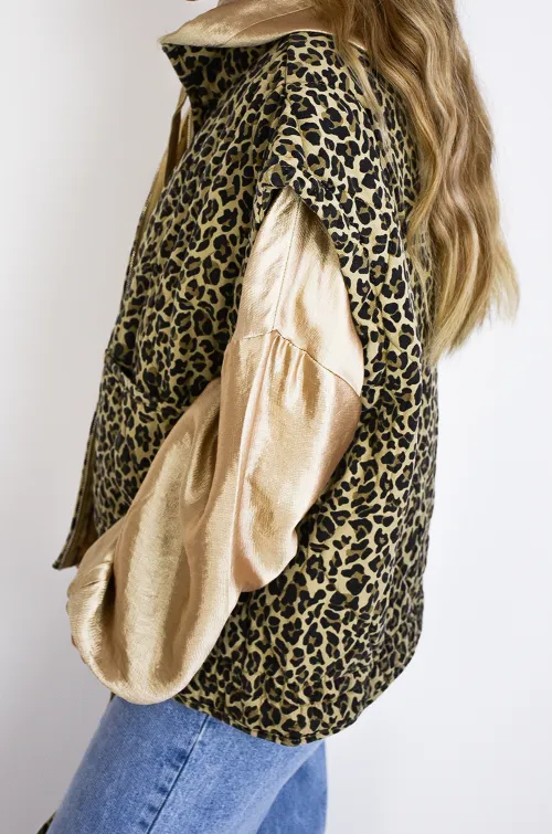 les 3 filles  LEOPAR GILET FEMME