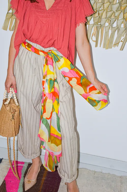 Foulard Imprimé Jaune SIENNA