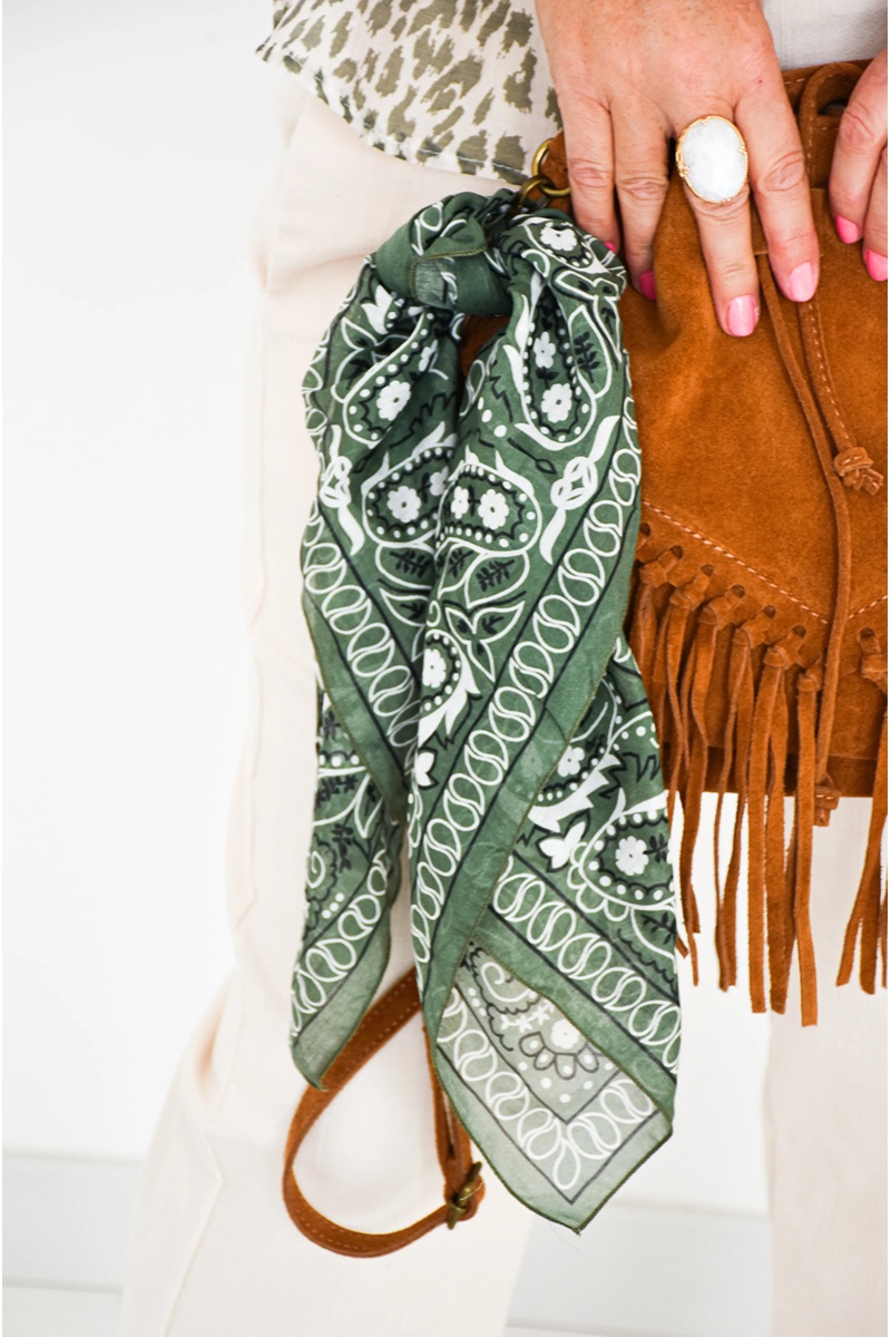 Foulard Bandana Kaki SELENA