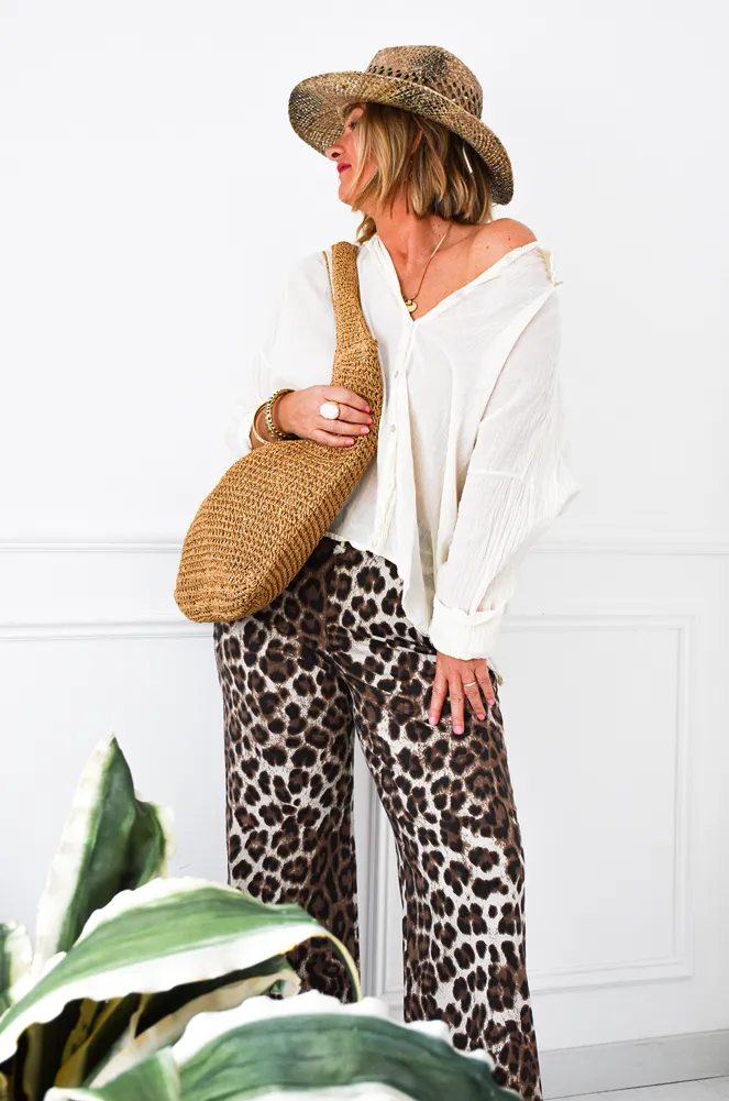 Chemisier Coton Banditas Blanc AGATA