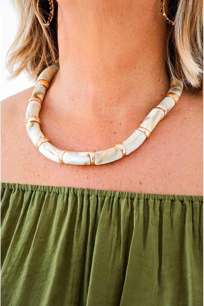 Collier Marbré Doré SPEEDY