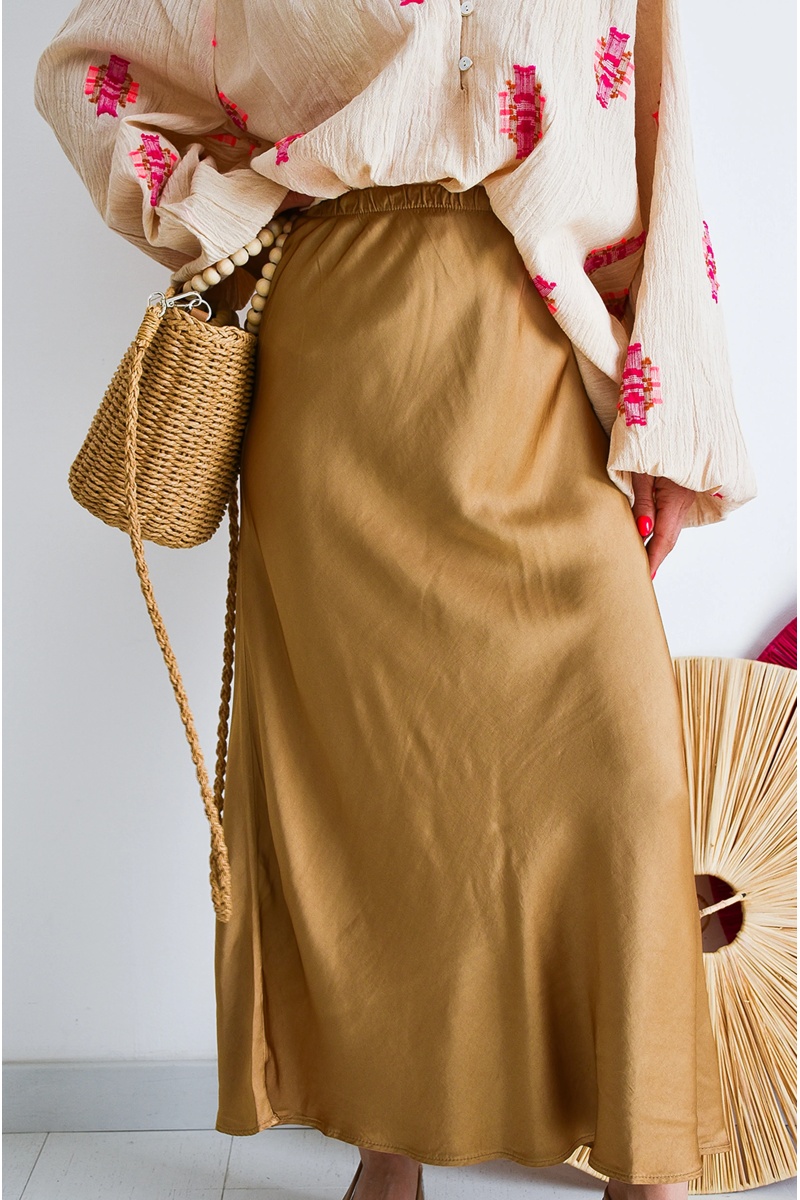 sens uniq SATIN BEIGE JUPES FEMME