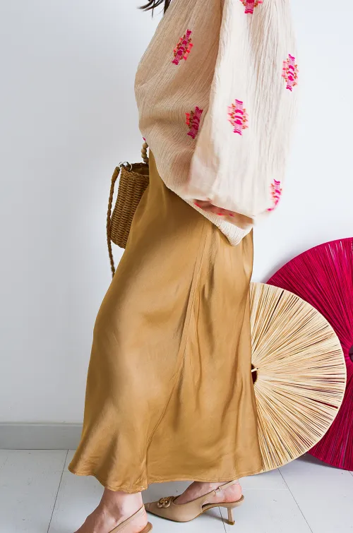 sens uniq SATIN BEIGE JUPES FEMME