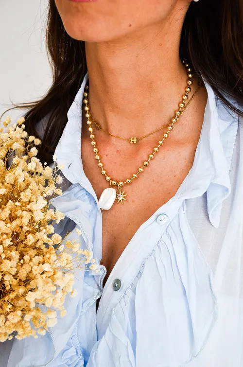 Collier Doré Soleil LILA