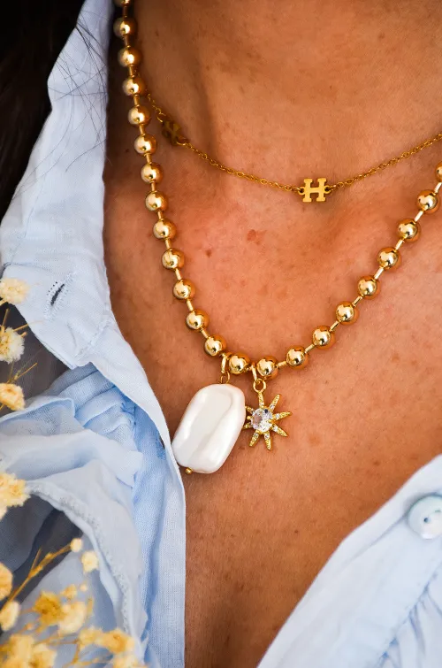 x5 bijoux PIERRE DORE COLLIERS
