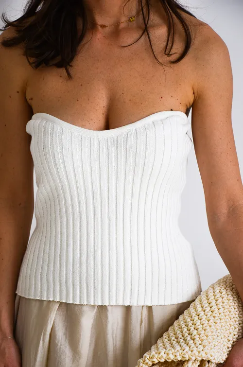 LILY DRESSING SO KITSCH  BLANC TOP FEMME