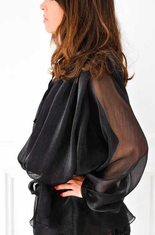 Robe Volants Noire DIANE