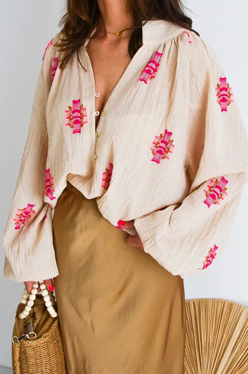 Chemisier Beige KARLY