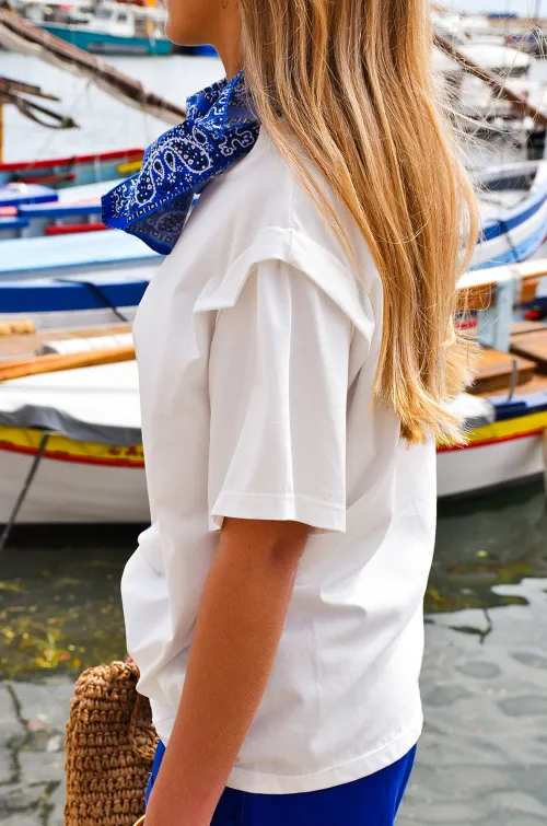 johanna toutoun ELECTR BLANC T-SHIRT MC FEMME