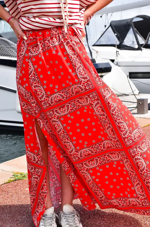 Jupe Bandana Rouge OPALE