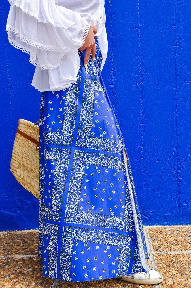 Jupe Bandana Bleue OPALE