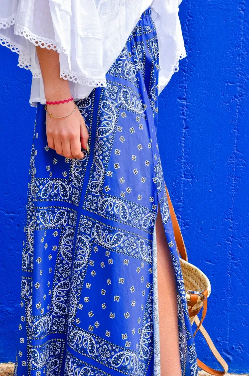 Jupe Bandana Bleue OPALE