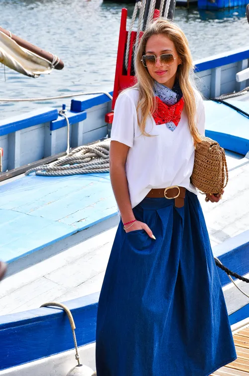 Jupe Longue Denim OMAHA