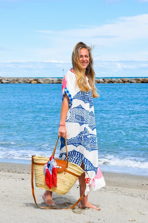 Robe Imprimée Rouge FISH
