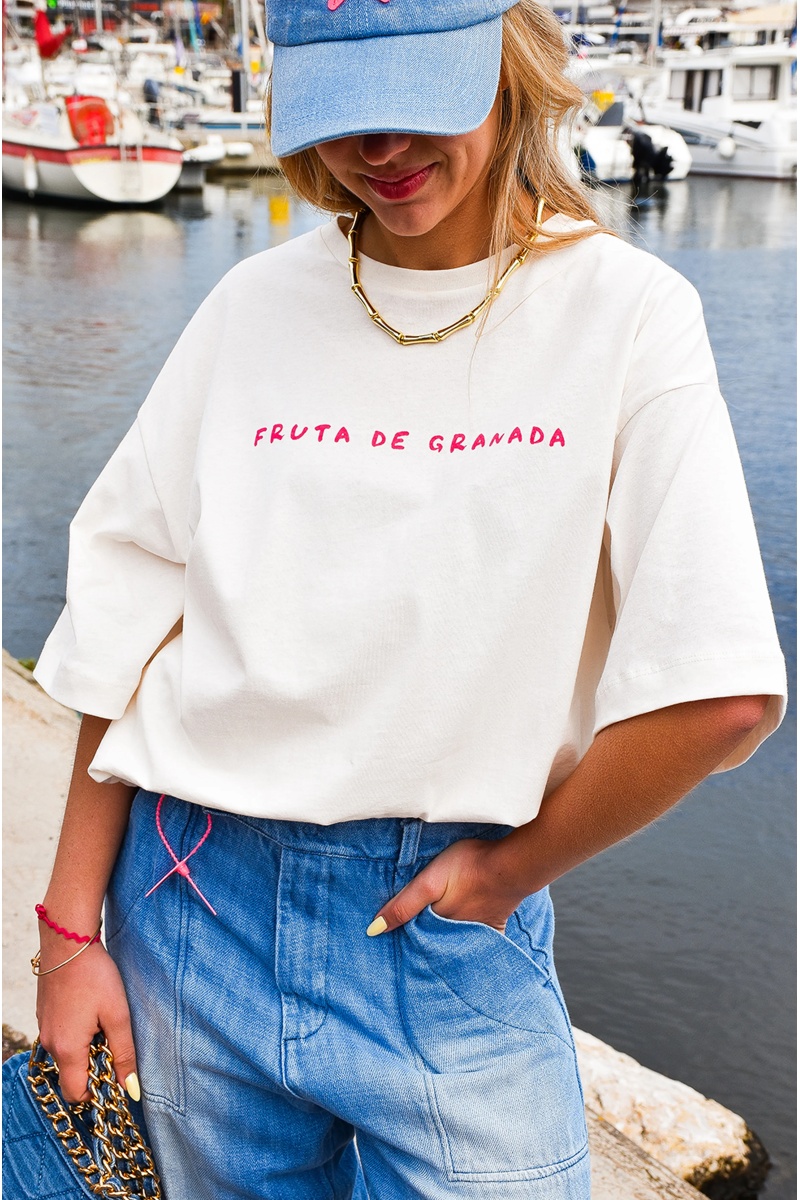 Tee Shirt Imprimé Ecru GRENADA 2