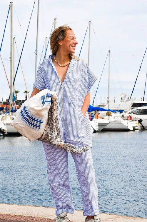 Combinaison Rayée Marine LIA