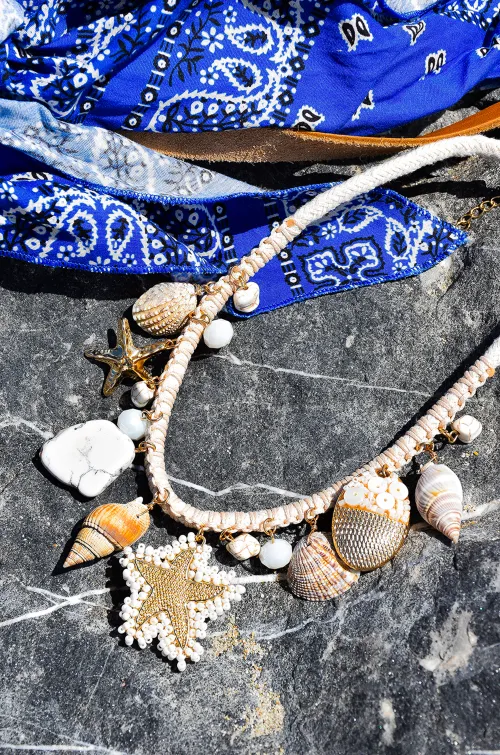 Collier Coquillage Beige ALICE