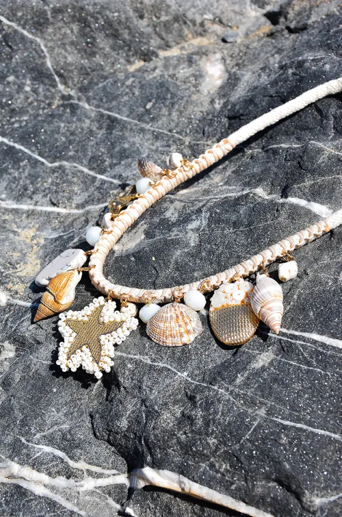 Collier Coquillage Beige ALICE