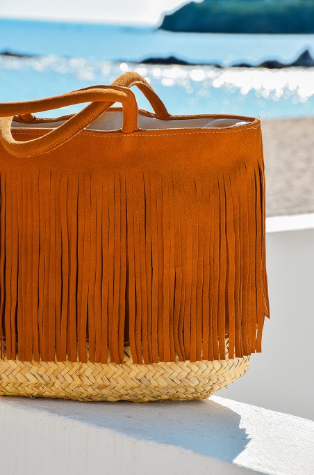 noho maroc FRANGE CAMEL SAC FEMME