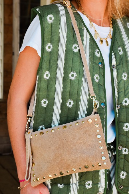 evelyn ashley CLOUTE BEIGE POCHETTE