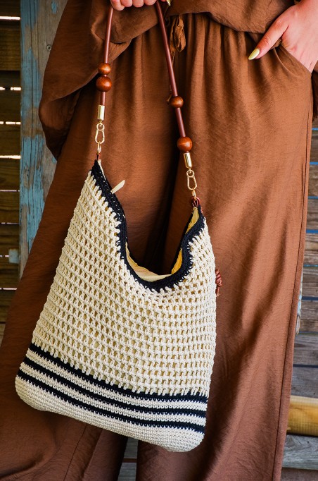 Sac Rayé Crochet EVA
