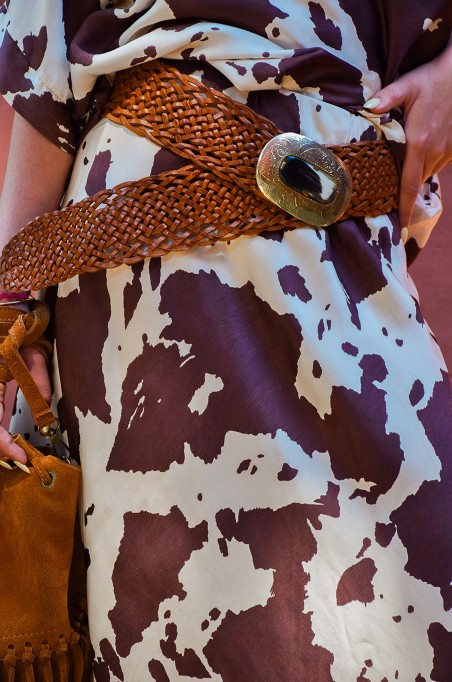 Ceinture Tressée Camel ELOISE