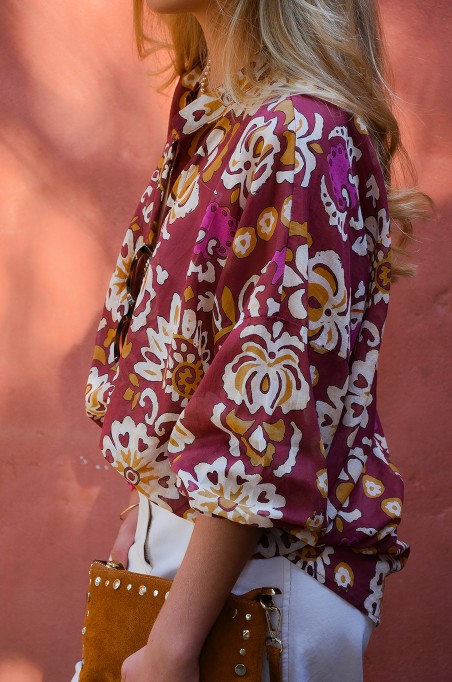 banditas FLEURS TERACO CHEMISIER