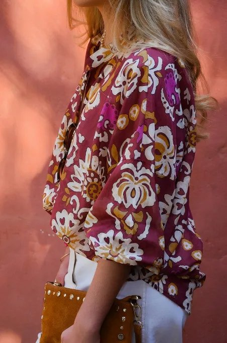 banditas FLEURS TERACO CHEMISIER