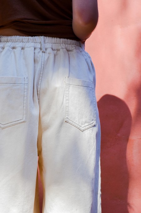 FUTUR FASHION  ECRU BERMUDAS FEMME