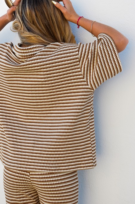 w.studio IMPRI CAMEL CHEMISIER