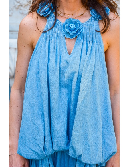 lai fashion FLEUR DENIM ROBES FEMME