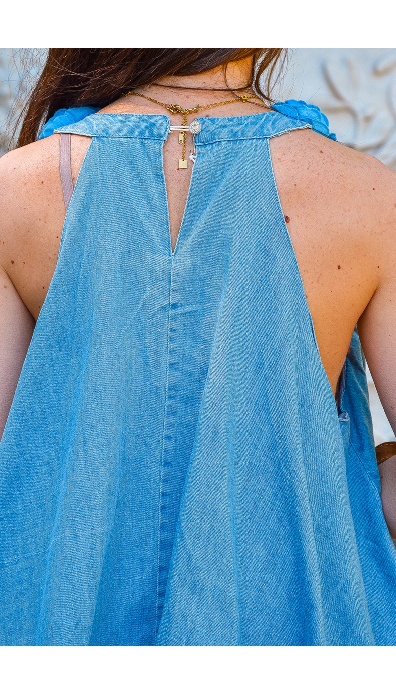 lai fashion FLEUR DENIM ROBES FEMME