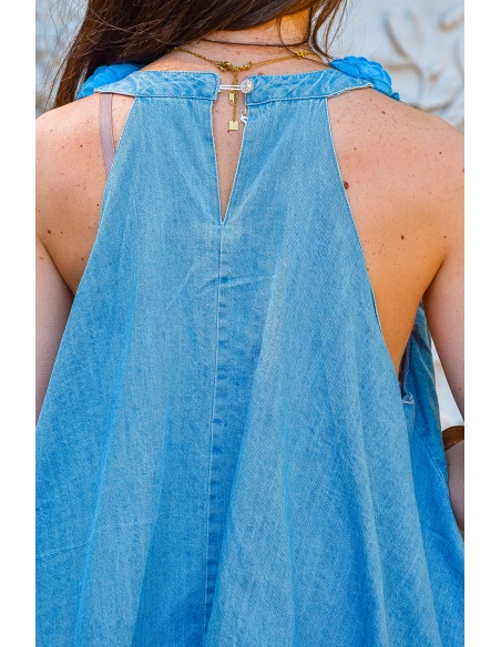 lai fashion FLEUR DENIM ROBES FEMME