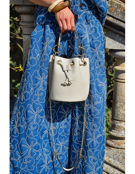 Sac Cuir Crème OLIVIA