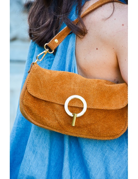 evelyn ashley DAIM CAMEL POCHETTE