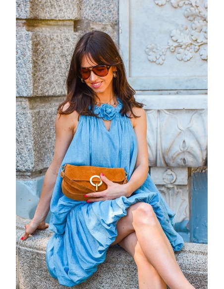 evelyn ashley DAIM CAMEL POCHETTE
