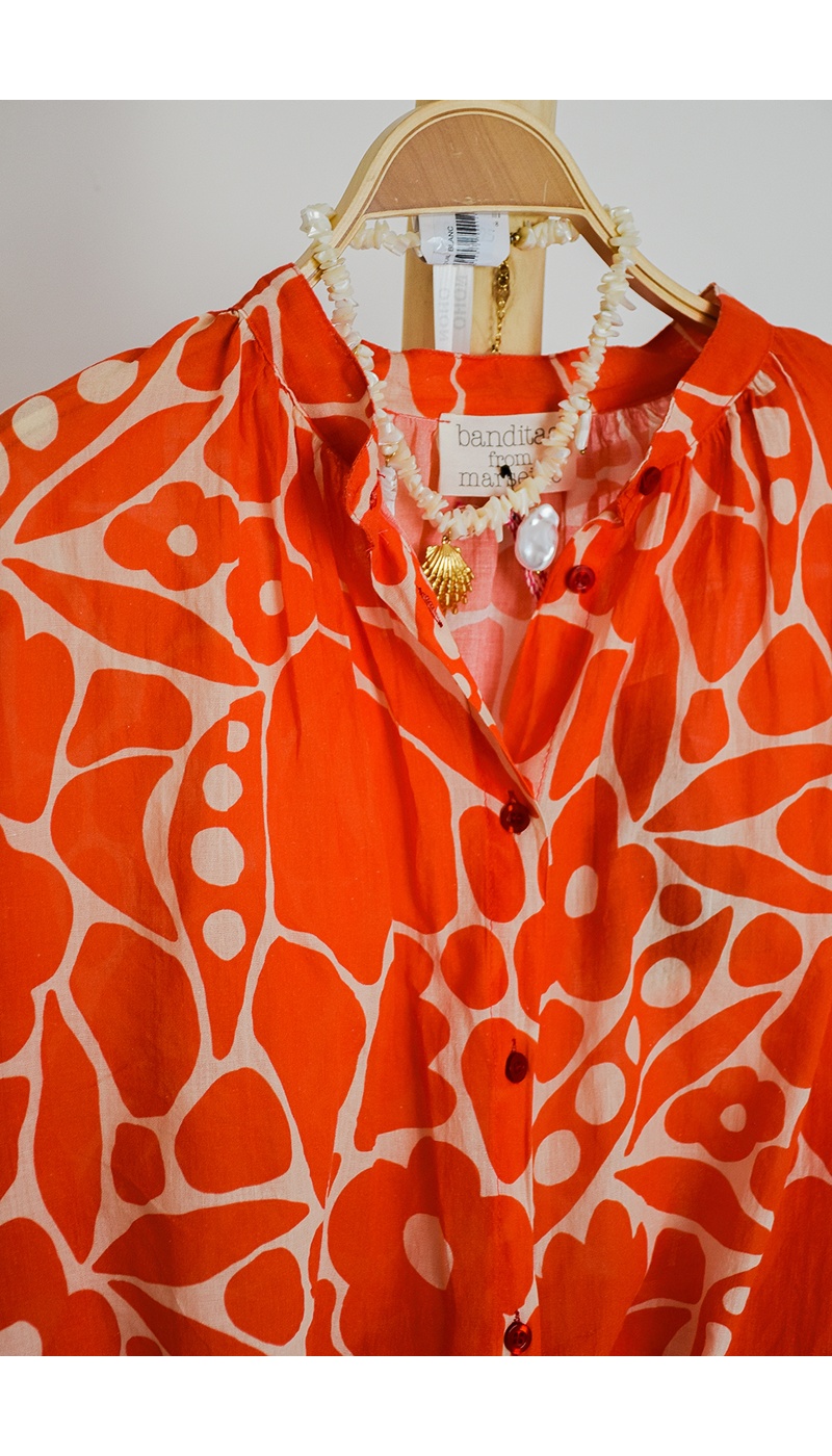 Chemisier Orange Banditas KANSAS