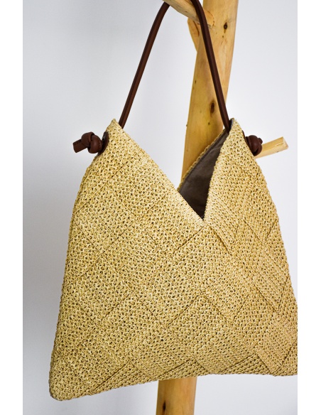 Sac Raphia Marron AMBRE