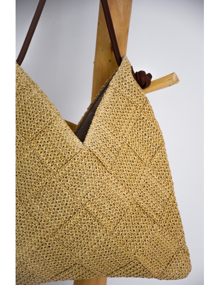 Sac Raphia Marron AMBRE