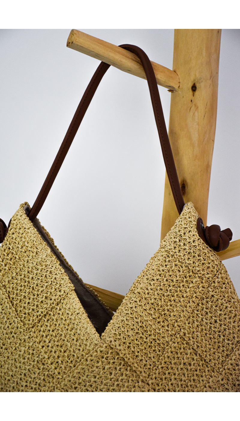 Sac Raphia Marron AMBRE