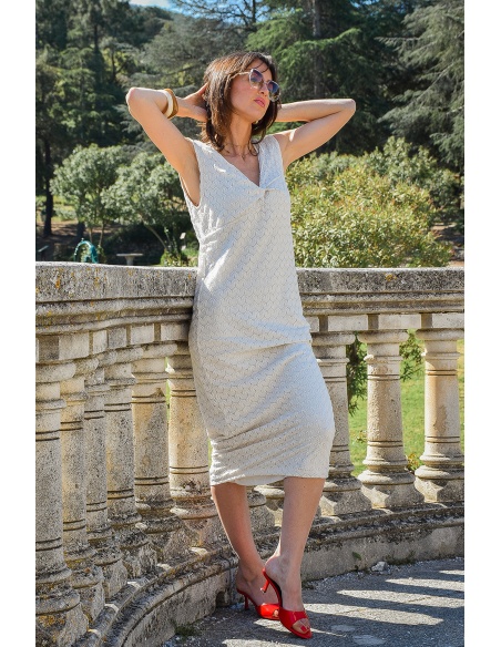 Robe Dentelle Ecrue MINA