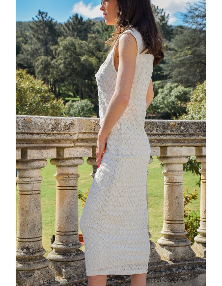 Robe Dentelle Ecrue MINA